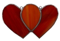 Dvojité srdce, valentínska dekorácia, pre dvoch
