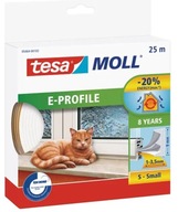 TESA Gumové tesnenie E biele 25m/9mm TESA Gumové tesnenie E biele 25m/9mm