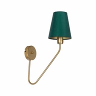 Tienidlo nástennej lampy zelené glamour materiál kov E27 Tienidlo nástennej lampy zelené glamour materiál kov E27