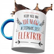 Modrý hrnček pre elektrikára, ideály zrejme neexistujú, s fototlačou Modrý hrnček pre elektrikára, ideály zrejme neexistujú, s fototlačou