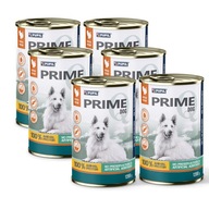 PUPIL Prime vlhké krmivo pre psov bohaté na morčacie mäso s pečeňou 6 x 1200 g