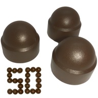 Kryt, skrutkovací kryt, M14/22, 50 KS, HNEDÁ