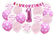 Balóniky v ročnej súprave Prvé 1. narodeniny s číslom balóna Balóniky v ročnej súprave Prvé 1. narodeniny s číslom balóna