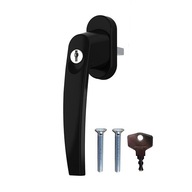 Okenná kľučka s kľúčom Victory Black RAL9005 Okenná kľučka s kľúčom Victory Black RAL9005