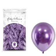 Balóniky MINI GLOSSY 12cm fialové, 50ks, chrómované Balóniky MINI GLOSSY 12cm fialové, 50ks, chrómované