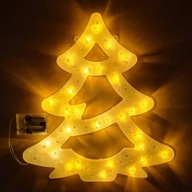 LED dekorácia na vianočný stromček s teplými bielymi svetlami XXL 40cm