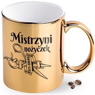 LESKLÝ ZLATÝ hrnček, SKVELÝ AKO DARČEK PRE KADERNÍČKU, ELEGANTNÉ VIANOCE LESKLÝ ZLATÝ hrnček, SKVELÝ AKO DARČEK PRE KADERNÍČKU, ELEGANTNÉ VIANOCE
