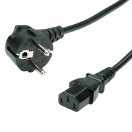 Napájací kábel, rovná zástrčka, čierny, 1,8 m Napájací kábel, rovná zástrčka, čierny, 1,8 m