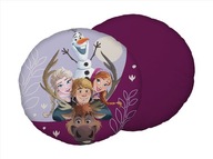 Vankúš 40 Frozen Family, plyšový plyš v tvare fialového fleecu