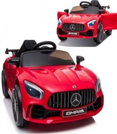 MERCEDES AMG GTR BATÉRIOVÉ VOZIDLO 3 MOTORY MP3 LED DIAĽKOVÉ ČERVENÉ