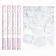 STRIEĽNICE biele lupene ruže 60 cm 4 ks na svadby STRIEĽNICE biele lupene ruže 60 cm 4 ks na svadby