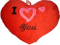 Valentínsky vankúš s červeným srdcom 34 cm