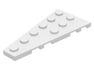 LEGO 54384 DLAŽDICA 6x3 KRÍDLA L BIELA ​​NOVÉ (2g)