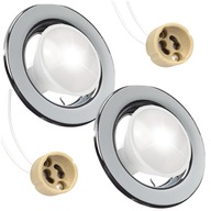 2x LED STROPNÉ SVETLO LED SVETLO okrúhle STRIEBORNÉ STROPNÉ SVETLO CHROM GU10 2x LED STROPNÉ SVETLO LED SVETLO okrúhle STRIEBORNÉ STROPNÉ SVETLO CHROM GU10