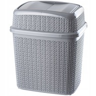 KÚPEĽŇOVÝ ODPADOVÝ KOŠ 10L, ŠEDÝ, PRE KÚPEĽŇOVÉ WC, VYKLÁPACÍ KOŠ S KLAPOU KÚPEĽŇOVÝ ODPADOVÝ KOŠ 10L, ŠEDÝ, PRE KÚPEĽŇOVÉ WC, VYKLÁPACÍ KOŠ S KLAPOU