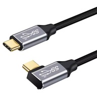 KÁBEL USB-C USB 3.1 TYP C RÝCHLE NABÍJANIE UHLOM 1,5 m KÁBEL USB-C USB 3.1 TYP C RÝCHLE NABÍJANIE UHLOM 1,5 m
