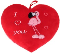 Vankúš Flamingo srdce I Love You 20cm VALENTÍN