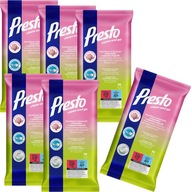 6x Presto zvlhčené látky Univerzálne Magnolia 72 kusov 6x Presto zvlhčené látky Univerzálne Magnolia 72 kusov