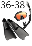 TUSA maska+šnorchel+plutvy Serene zrkadlo/UF1202 čierna veľkosť XS/36-38 TUSA maska+šnorchel+plutvy Serene zrkadlo/UF1202 čierna veľkosť XS/36-38