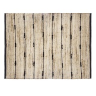 Čierny koberec z prírodnej juty 60x90cm boho koberec Čierny koberec z prírodnej juty 60x90cm boho koberec