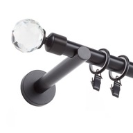 KOVOVÁ ZÁCLONA tyč ČIERNA 19mm / 180cm RÔZNE VZORY KOVOVÁ ZÁCLONA tyč ČIERNA 19mm / 180cm RÔZNE VZORY