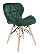 MURET VELVET čalúnená stolička, zelený zamat