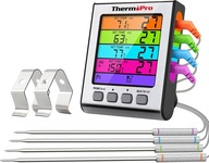 TEPLOMER NA MÄSO RYBY GRIL 4 LCD SONDY BBQ ALARM TEPLOMER NA MÄSO RYBY GRIL 4 LCD SONDY BBQ ALARM