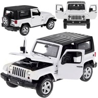 Terénne auto Jeep Wrangler kovové autíčko biele 1:32 Terénne auto Jeep Wrangler kovové autíčko biele 1:32