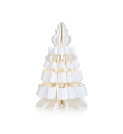 Biely papier svetlý vianočný stromček 37cm RAMSTA