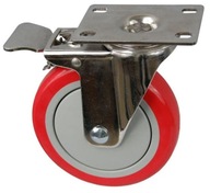 Polyamidové polyuretánové kolieska s brzdou 125 mm Polyamidové polyuretánové kolieska s brzdou 125 mm