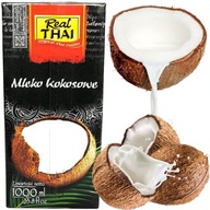 Mlieko Kokosové mlieko 85% 1000ml 1 Liter REAL THAI
