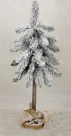 Borovica umelá, sneh + trblietky - 60 cm
