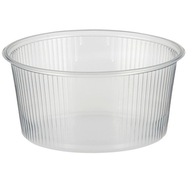 Jednorazové okrúhle priehľadné nádoby + vrchnáky 250ml, 100 kusov Jednorazové okrúhle priehľadné nádoby + vrchnáky 250ml, 100 kusov