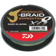 Splietaná šnúra Daiwa J-Braid Expedition X8E Green 0,16 mm 150 m Splietaná šnúra Daiwa J-Braid Expedition X8E Green 0,16 mm 150 m