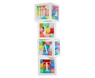 SET BOX 35cm na balóny s písmenami 100 ROKOV - 4 GODAN boxy SET BOX 35cm na balóny s písmenami 100 ROKOV - 4 GODAN boxy
