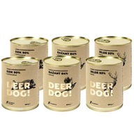 Deer Dog mokré krmivo pre psov zverina 6x800g diviak bažant jeleň bez obilnín