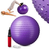 Lopta s výstupkami a hrotmi na gymnastickú masáž