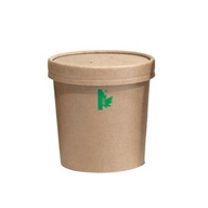 BIO nádoba s vrchnákom 350ml, 50ks BIO nádoba s vrchnákom 350ml, 50ks