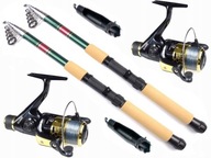 RYBÁRSKA SET 2x Prút teleskopický CLASSIC 360 2x KOLESO POZEMNÉ PLÁVAJÚCE SPON RYBÁRSKA SET 2x Prút teleskopický CLASSIC 360 2x KOLESO POZEMNÉ PLÁVAJÚCE SPON