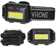 Čelovka LED COB 1W Čelovka, IPX3 Batéria 12m, Čierna Čelovka LED COB 1W Čelovka, IPX3 Batéria 12m, Čierna
