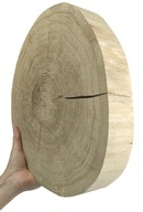 Dubový plátok odkôrnený 25-30 cm/hrúbka. 5 cm/ Brúsenie
