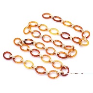 Ručne vyrábaná akrylová retiazka 25,5x19x3,5mm 1m Ručne vyrábaná akrylová retiazka 25,5x19x3,5mm 1m