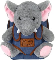 Batoh pre dieťa s plyšovými zvieratkami maskot slon