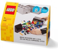 Sada LEGO Lopatka na kocky Separátor ŠEDÁ