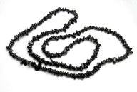 Prívesok s korálkami na náhrdelník z prírodného turmalínu (80 cm)