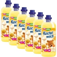 6x Kuschelweich aviváž 1l Wilde Vanilka vanilková žltá DE 6x Kuschelweich aviváž 1l Wilde Vanilka vanilková žltá DE