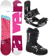 Súprava snowboardu RAVEN Style Pink 150 cm