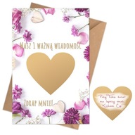 Stierací žreb 10x15mm I LOVE výročie svadby dátum Stierací žreb 10x15mm I LOVE výročie svadby dátum
