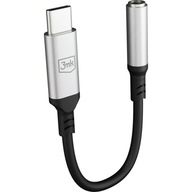 Audio adaptér 3mk USB-C - Jack 3,5 mm samica Audio adaptér 3mk USB-C - Jack 3,5 mm samica