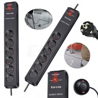 ELEKTRICKÝ PÁS PREdlžovací kábel 6 ZÁSUVEK 2M KÁBLOVÝ SPÍNAČ 1,5 ELEKTRICKÝ PÁS PREdlžovací kábel 6 ZÁSUVEK 2M KÁBLOVÝ SPÍNAČ 1,5